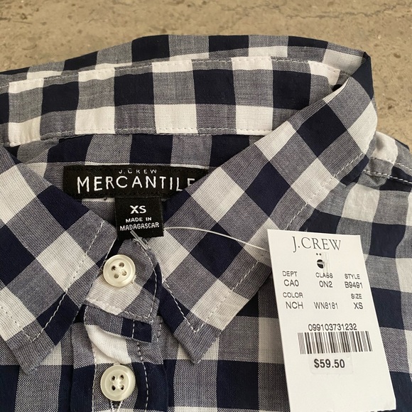 J. Crew Gingham Classic Shirt - Picture 3 of 6